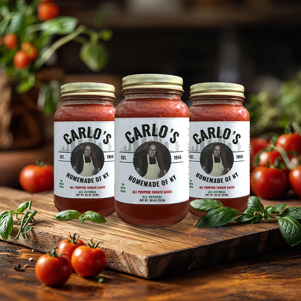 Carlo’s Homemade of NY Tomato Sauce – Pack of 3 (26oz) Jars