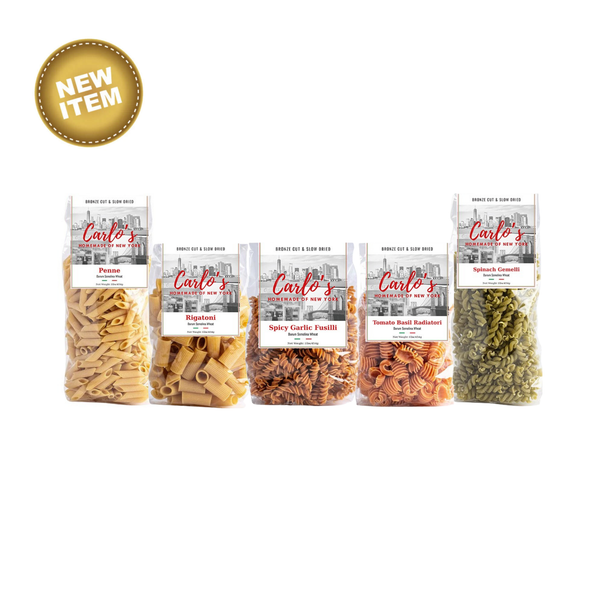 Carlo’s Homemade of NY - Bronze Cut Slow Dried Pasta - 4 Pack Combo