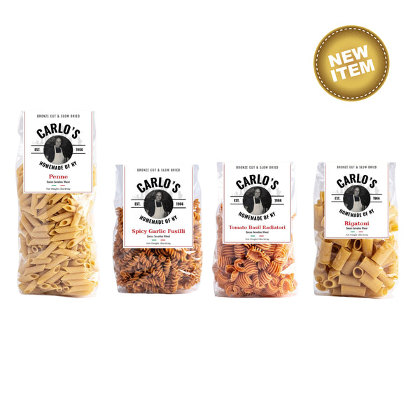 Carlo’s Homemade of NY - Bronze Cut Slow Dried Pasta - 4 Pack Combo